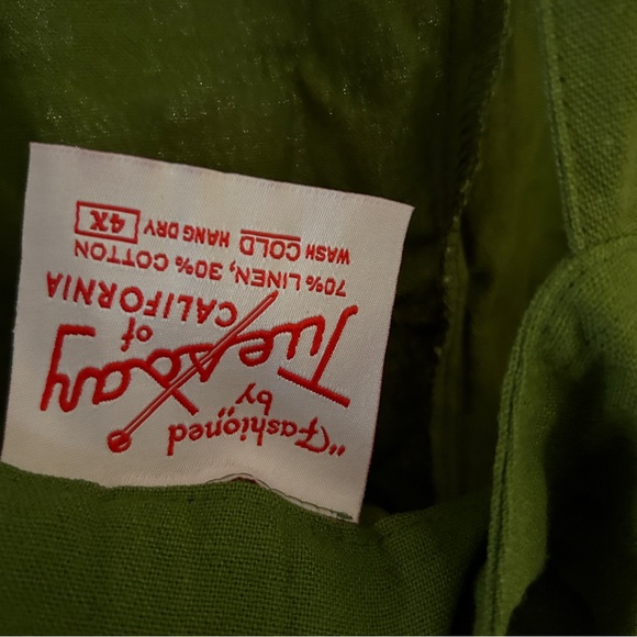 Tuesday of California 4X Ingrid Overalls Cilantro NWT - Picture 2 of 6